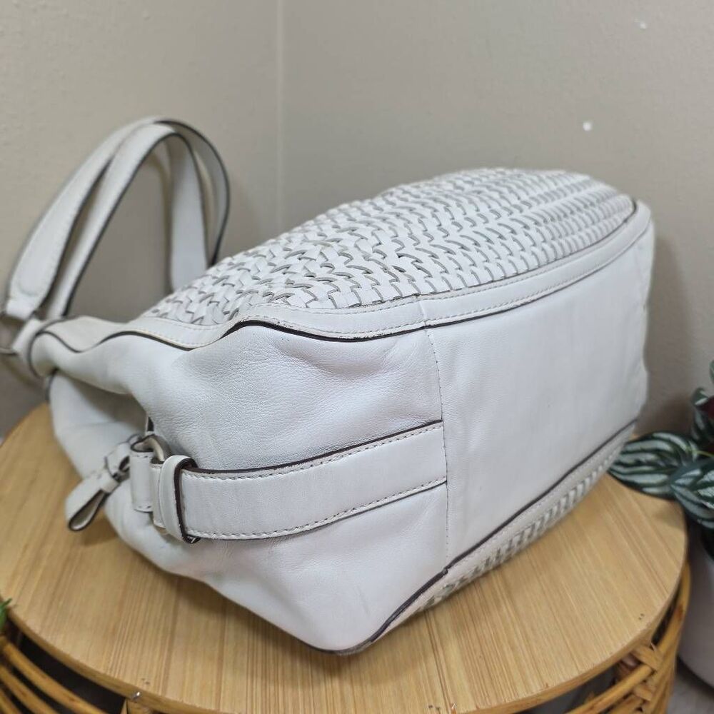Coach Madison Maggie Woven Leather Shoulder Bag A1369-23385 with Matching Wallet - Picture 8 of 16